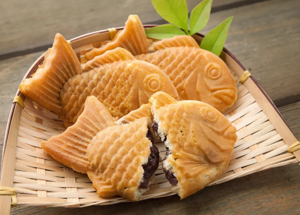 Taiyaki in Tokyo – traditional Japanese fish-shaped dessert and popular food to eat in Tokyo
